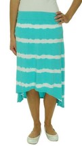 Soybu Womens Striped Hi Low Skirt Color Boardwalk Size Medium - £42.78 GBP