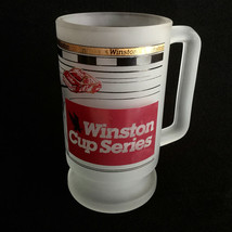 Vintage NASCAR Frosted Beer Stein Mug Winston Cup Kanpan-Kent 22K Gold Rim - £24.36 GBP