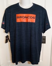 Nike Tee Dri-Fit Denver Broncos Men&#39;s T-Shirt Large - $22.43