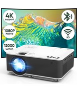 Tmy Native 1080P Projector With 5G Wifi And Bluetooth 5.1, 4K Supported ... - £89.18 GBP