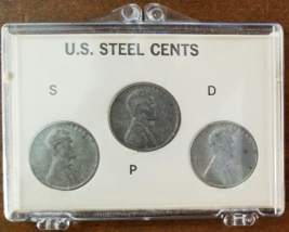 1943 U.S. Steel Cents In Case - £3.95 GBP