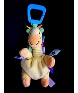 Taggies Yellow Giraffe Cozy Rattle Pal  Plush Stuffed Animal with clip - €12,43 EUR