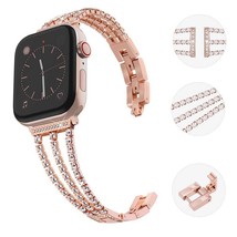 Worryfree Gadgets Alloy Rhinestone Band Compatible with Apple Watch 38/40/4mm, 4 - £19.97 GBP