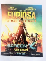 FURIOSA: A MAD MAX SAGA 8&quot;x10&quot; Original Promo Movie Poster Cinemark Scre... - $29.39