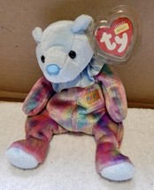 TY Beanie Baby March Teddy Birthday Bear 8&quot; 2001 Mint Tag Stuffed Animal... - £6.28 GBP