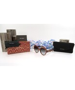 Dolce &amp; Gabbana DG4320 Red Gold Milano Round Logo Acrylic Sunglasses NWT... - $312.13 CAD
