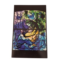 Postcard Union Church Pocantico Hills Jeremiah Stained Glass Chrome Unposted - $6.92