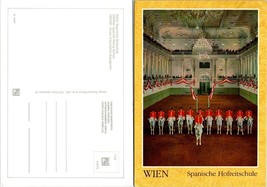 Austria Vienna Spanish Riding School Horses Chandeliers Vintage Postcard - £7.48 GBP