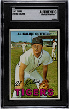 Al Kaline 1967 Topps Baseball Card #30- SGC Slabbed Authentic (Evidence of Trimm - £47.14 GBP