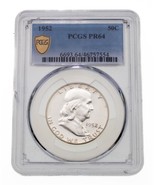 1952 50C Franklin Half Dollar Graded by PCGS as PR64 Proof - £175.15 GBP