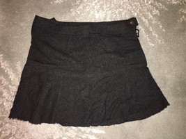 American Eagle Dark Gray Wool Blend Mini Skirt Size 2 - $13.49