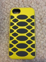 Apple iPhone 5s BoxWave HybridCell 2 Layer Silicone Case Yellow &amp; Gray - £4.38 GBP