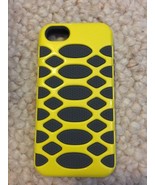 Apple iPhone 5s BoxWave HybridCell 2 Layer Silicone Case Yellow &amp; Gray - £4.30 GBP