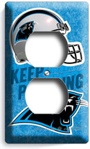 Carolina Panthers Football Team Duplex Outlet Wall Plate Cover Man Cave Garage - £9.56 GBP