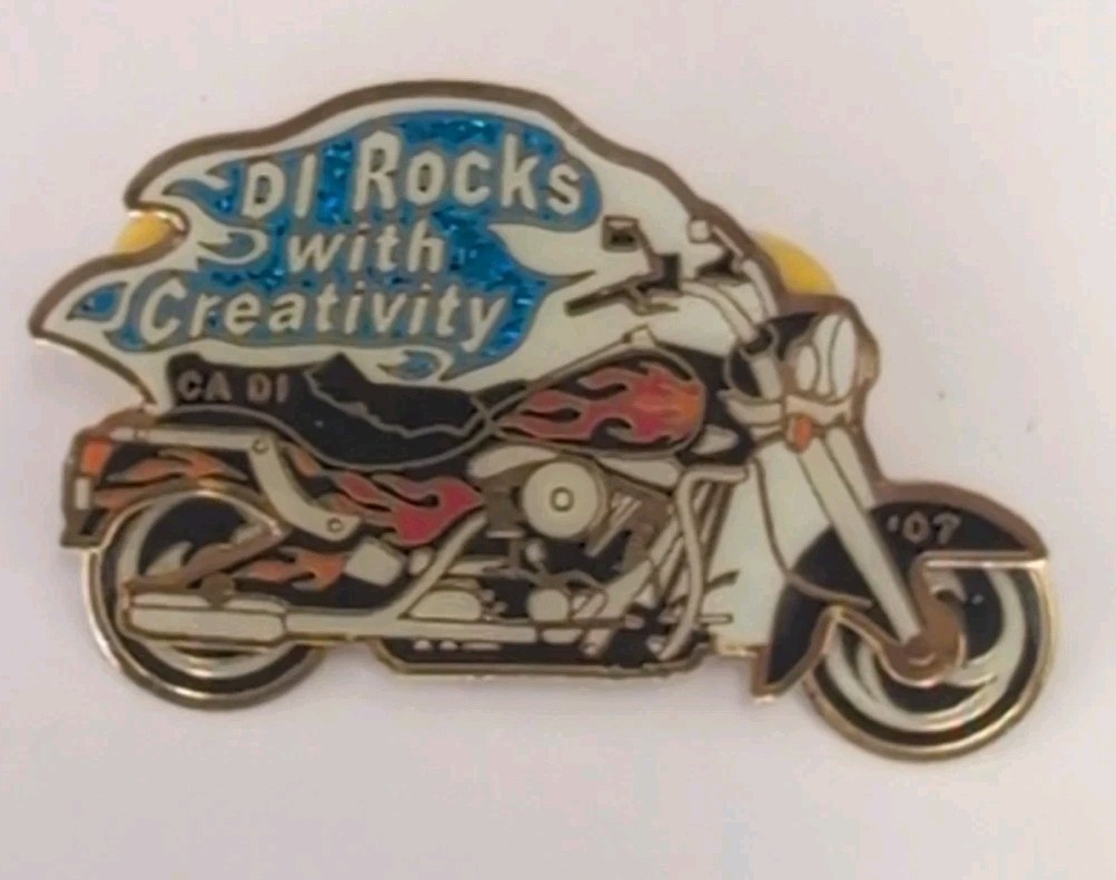 Destination Imagination California Motorcycle DI Rocks 2007 Trading Pin ... - $12.86