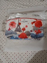 Lancôme White/Red with a special graphic print  cosmetic bag 6inx9 1/2inx1 1/2in - $9.25