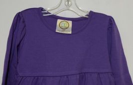 Blanks Boutique Purple Long Sleeve Empire Waist Ruffle Dress Size 18M image 5