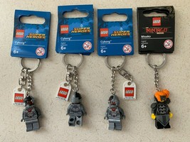Lot of 4 Mixed LEGO Super Heroes Cyborg (3) &amp; Ninjago Misako Minifigures (1) NEW - £15.96 GBP