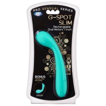 CLOUD 9 G-SPOT VIBRATOR SLIM 7 INCH DUAL MOTORS TEAL FLEXIBLE RECHARGEABLE - $39.59