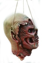 Life Size Halloween Props Scary Zombie Rotten Chained  Skull Head - £23.17 GBP