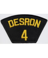 Vintage USN US Navy USS DESRON 4 Destroyer Squadron 5&quot; Embroidered Hat P... - $4.00