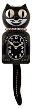 Limited Lady Black Kit-Cat Klock Red/Clear Swarovski Crystals Jeweled Clock - £118.38 GBP