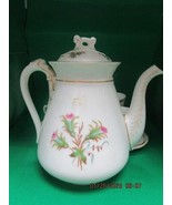 HAVILAND LIMOGES Antique Moss Rose Scottish TEAPOT 9 X 6&quot;^^ - €80,22 EUR