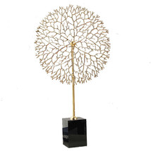 Anyhouz 33cm Luxury Metal Tree Tabletop Home Decor Modern Art Living Room Displa - £78.73 GBP