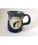 2013 Deneen Pottery Mug Buc-ees Beaver Blue Hand Thrown - £311.65 GBP