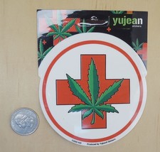  MEDICAL MARIJUANA PEEL &amp; STICK STICKER 3.75&quot;X 3.75&quot; - $5.28 CAD