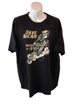 Dave Arcari Whiskey Driven Alt. Blues T Shirt Mens Black Short Sleeve - $15.80