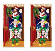 Beistle - Christmas Elves Door Cover - Standard - $7.89