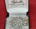 NEW Stunning Crystal Splendor Brooch Pin Platinum over Sterling Silver S... - £38.80 GBP