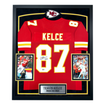 Travis Kelce Autographed Kansas City Chiefs Jersey Framed BAS COA Signed Red - £1,967.25 GBP