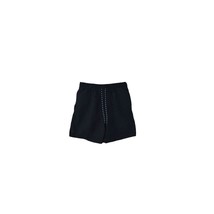 Mens Swim Trunks Shorts Sz Medium Drawstring Pockets Mesh Lined Above Knee Black - £16.03 GBP