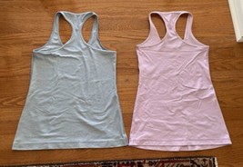 Lululemon OG Cool Racerback CRB Tanks Size 6 8 light purple heathered bl... - $19.77