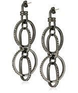 Paige Novick &quot;Wyoming&quot; Gunmetal Chandelier Earrings - $468.63 CAD
