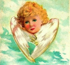 Angel Child North Star Best Christmas Wishes Embossed 1909 DB Postcard  - £3.07 GBP