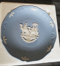 Wedgwood Blue Jasperware  3 Kings Nativity Christmas 1992 Collectible Plate  7&quot; - £8.64 GBP