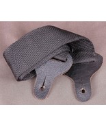 Nylon &amp; Leather Guitar Strap-Black-Bass-Ukulele-Music-Band-Acoustic-Elec... - $14.95