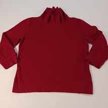 Designers Originals Women&#39;s Red Cotton Sweater Pullover Size Small - €6,51 EUR