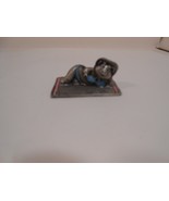 Vintage 1984 Hudson Fine Pewter Miniature Sunbathing Pig 3428 - $14.00