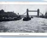 Navires Et Pont The Pool de Londres Angleterre Ru 1909 DB Carte Postale L12 - $13.60
