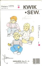 Kwik Sew 1771 Baby Rompers, T-Shirt &amp; Pants Kerstin Martensson S,M,L,XL UNCUT - £7.58 GBP