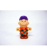 Peanuts Charlie Brown Rubber Squeak Toy Vintage 2.5&quot; w/Checkered Shirt 1... - $8.81 CAD