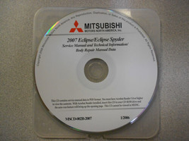 2007 Mitsubishi Eclipse / Eclipse Spyder Service Repair Shop Manual Cd Oem New - £208.02 GBP