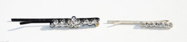 vintage rhinestone bobby pin lot hair accessory metal floral - £3.93 GBP