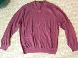 Perry Ellis Sweater Pullover V- neck Cotton Knit  L/S XXL NWT - $22.72