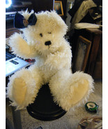 Boyd&#39;s Bear The Archive Series- 14&quot; White Fuzzy Girl Bear w/Rotating Arm... - £23.50 GBP