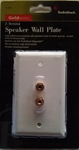 RadioShack - 2-Terminal - Speaker Wall Plate - Gold Series - 40-982 - $9.08